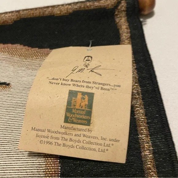 Vintage The Lesson Classroom Bedroom Tapestry Wall Hanging Banner Boyds Bears - Picture 12 of 16